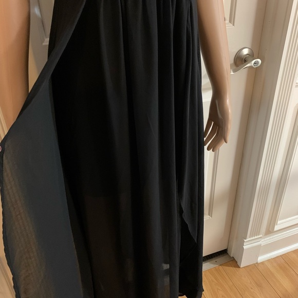 Women’s halter neck maxi floaty long dress size M - Picture 11 of 15